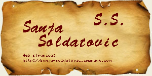 Sanja Soldatović vizit kartica
